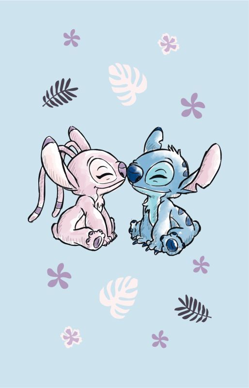 Dětský ručník Lilo and Stitch Light blue 50/30