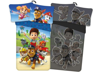 Povlečení Paw Patrol parta svítící 140/200, 70/80