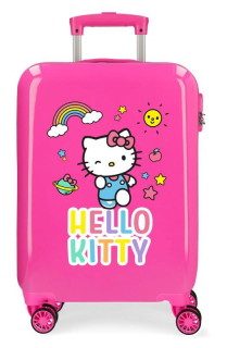 Cestovní kufr ABS Hello Kitty You are cute pink 55 cm