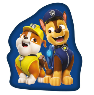 Tvarovaný mikroplyšový polštářek Paw Patrol Blue